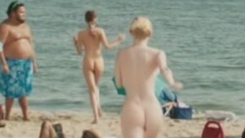 Elizabeth Olsen in Very Good Girls (2013) Butt Body Double Back Exposed Beach 741910