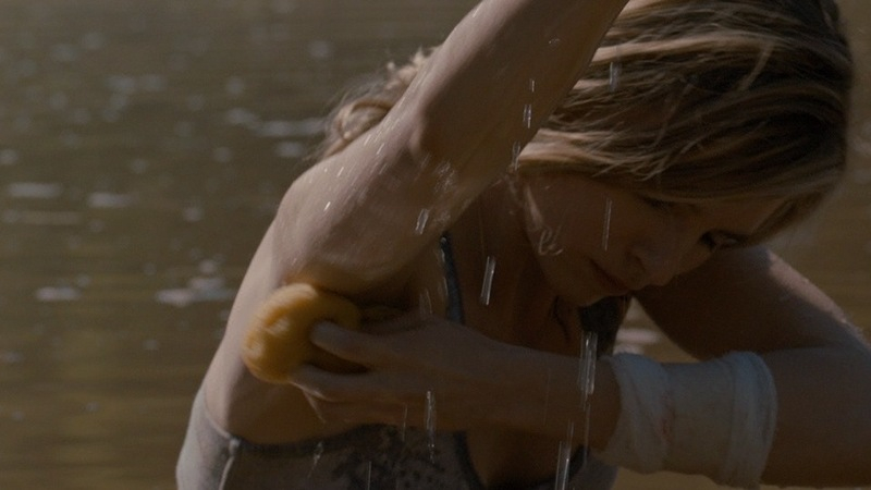 Hottest Brit Marling Scene in The East. Underwear, SFW, arm bandage. 730604