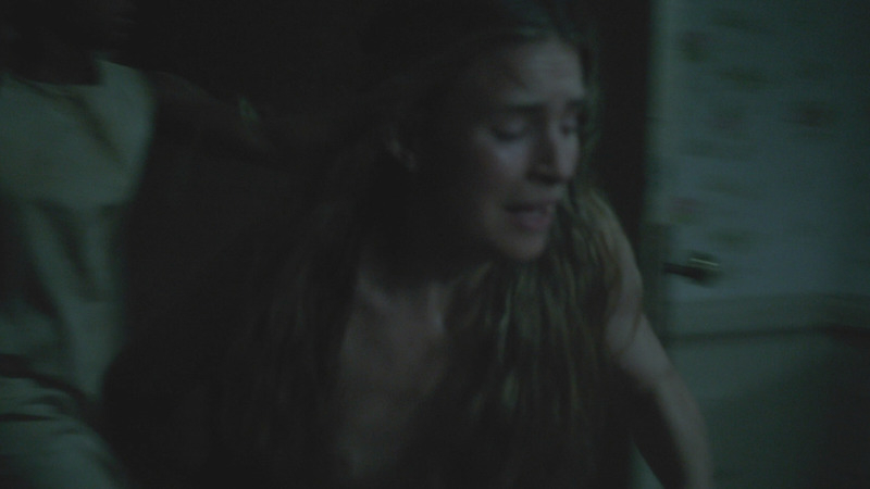 Brit Marling Naked in The Keeping Room. Breasts, dark scene, girl running. 783511
