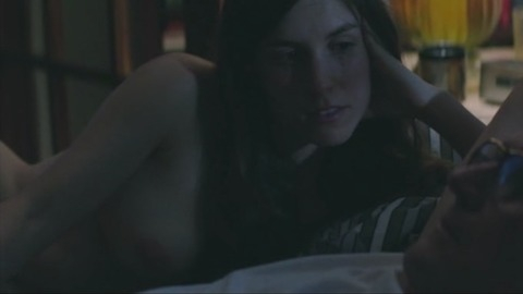 Temple Grad from God's Pocket Naked. Breasts, bed, lying down. 746003