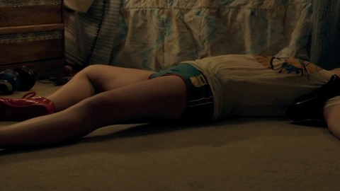 At the Devil's Door's Sexiest Scenes with Ashley Rickards. Sexy, SFW, blue shorts. 752940