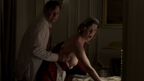 Ashley Wren Collins in Boardwalk Empire (2010-2014) Breasts Bent Over Desk Breasts 755565