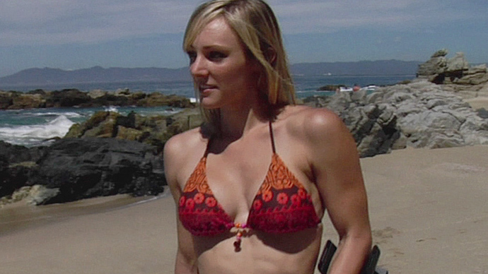 Sexiest Bikini Girl with Bum Scenes. Bikini, SFW, beach. 694570