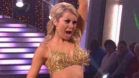 Chelsea Kane in Dancing with the Stars (2005-2023) Sexy Arm Raised Blonde 694878