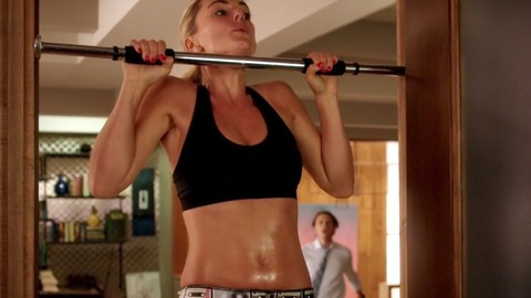 Sexiest Scenes of Paige Arkin from Graceland. Sexy, SFW, black sports bra. 772271