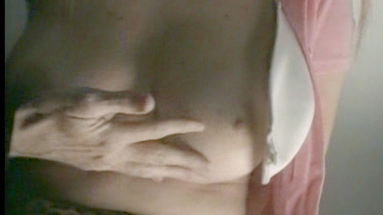 Laura A. Rice Nude as Blonde Victim. Breasts, hand on breasts, nude. 696206