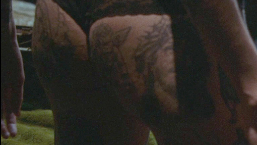 Sexiest Liezl Carstens Scene in Passion Play. Thong, Underwear, Tattoos, black thong. 696757
