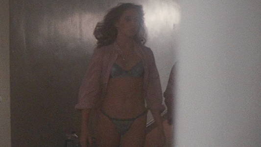 Sexiest Lori-Nan Engler Scene in Blow Out. Underwear, SFW, blue bra. 697015
