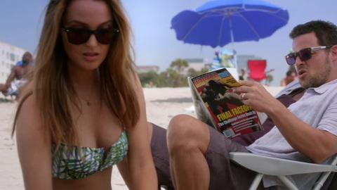 Sexiest Jo Karev Scenes. Bikini, barefoot, beach. 839602
