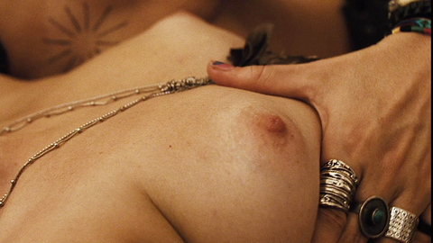 Érika from Paraísos Artificiais Naked. Breasts, Lesbian, brunette, hand on breast. 721169