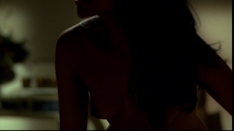 Karen David Naked as Bar Maid. Breasts, dark hair, hanging breasts. 699765