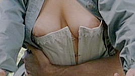 Sarah Marecek Nude as Orchard Nurse. Breasts, corsett, ladder. 777614