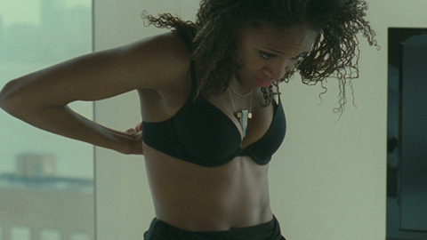Nicole Beharie in Shame (2011) Underwear Black Black Hair 709604