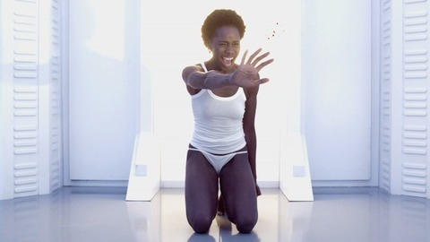 Tenika Davis in Debug (2014) Underwear Black Black Hair 765974