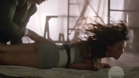 Kaitlyn Wong Naked as Amanda. Butt, brunette, butt peeking out. 735813