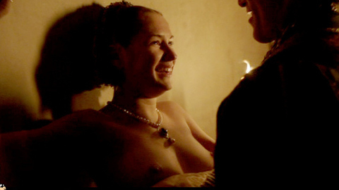 N/A from Borgia Naked. Breasts, couple, dress pulled down. 707207
