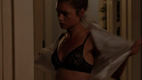 Hannah Ware in Betrayal (2013) Underwear Black Lace Bra Sfw 730616