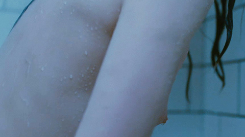 Mia Wasikowska Naked as India Stoker. Breasts, bathroom, black hair. 726003