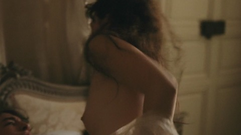 Mia Wasikowska Nude in Madame Bovary. Breasts, back exposed, brunette. 765298