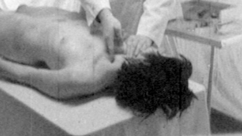 Kaila Marie Nude as Jewish Girl. Breasts, black and white, dark hair. 703244