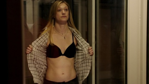 Marin Ireland in The Divide (2014) Underwear Black Bra Flashing 744558