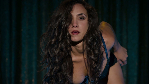 Annika Marks in The Sessions (2012) Underwear Bent Over Blue Bra 721779