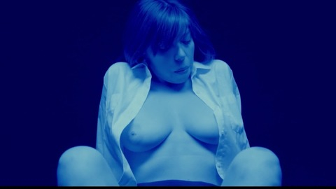 Nudes of Antonia from Young & Wild. Breasts, blue lighting, brunette. 744450