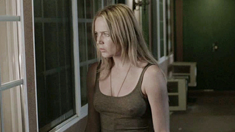 Caity Lotz in The Pact (2012) Sexy Black Underwear Blonde 717303