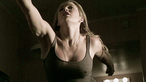 Sexiest Caity Lotz Scene in The Pact. Sexy, SFW, black underwear. 717301