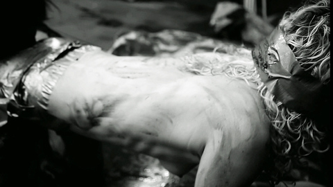 Maddi Black in The Human Centipede II (2011) Breasts Black And White Blonde 706535