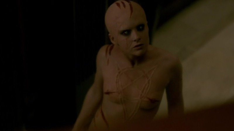 Hecate Poole from Penny Dreadful Naked. Breasts, bald, black eyes. 764069