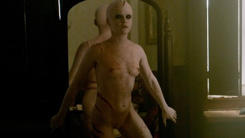 Sarah Greene in Penny Dreadful (2014-2016) Breasts Against Mirror Bald 775180