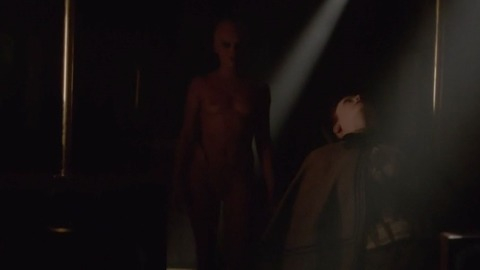 Nudes of Hecate Poole from Penny Dreadful. Breasts, Prosthetic, bald, dark room. 834438