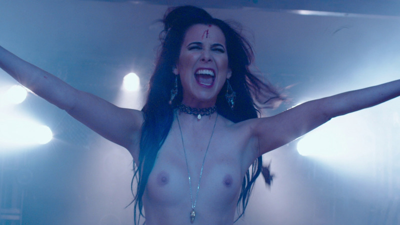 Delaney Tabron Nude in Deathgasm. Breasts, back lit, earrings. 788314