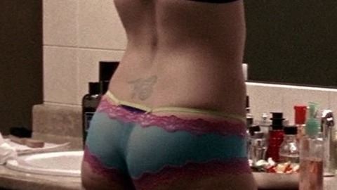 Naama Kates in From The Head (2012) Sexy Underwear Blue Bra Dark Hair 749498