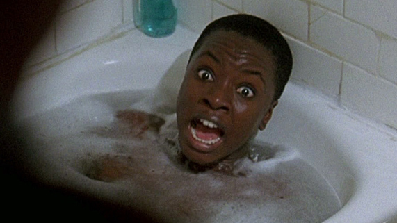 Danai Gurira Nude as Zainab. Breasts, Black, bathtub. 709022