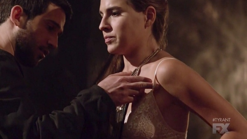 Tyrant's Sexiest Scenes with Melia Kreiling. Sexy, Underwear, brunette, white bra. 769650