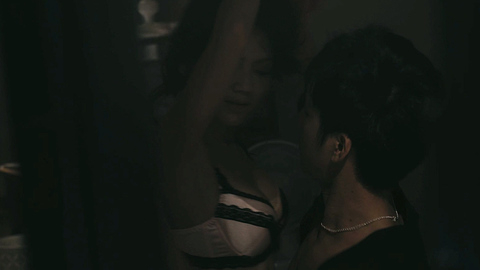 Chrissie Chow in Marriage with a Liar (2010) Underwear Asian Black Lace Bra 709664