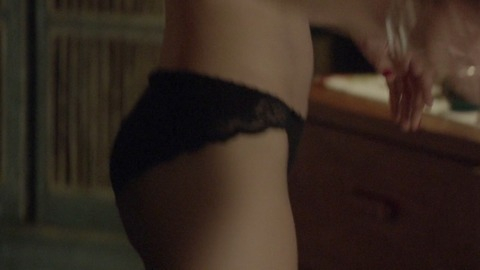 Karolina Wydra in Wicked City (2015) Sexy Underwear Black Bra And Panties Close Up 782872