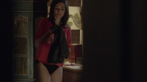 Wicked City's Sexiest Scenes with Karolina Wydra. Sexy, Underwear, black panties, brunette. 782874