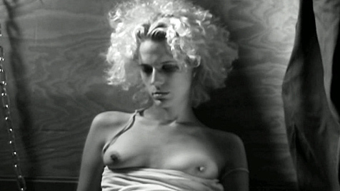 Rodleen Getsic Naked in The Bunny Game. Breasts, black and white, breasts out of shirt. 713101