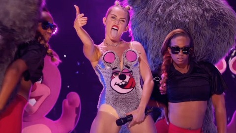 Sexiest Miley Cyrus Scene in MTV Video Music Awards. Sexy, SFW, dancing. 728395