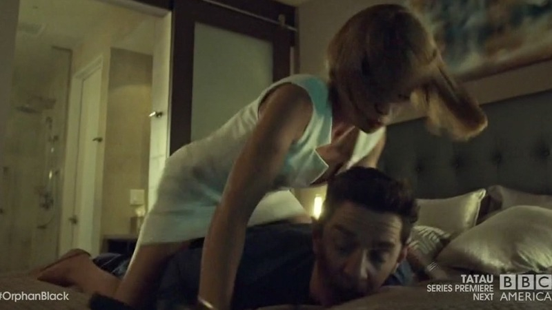 Sexiest Scenes of Sarah / Cosima / Alison / Helena / Rachel from Orphan Black. Sexy, bed, cleavage. 762197