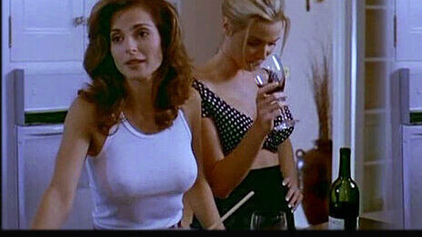 Hottest Marie Caldare Scene in Dream On. Sexy, blonde, breasts through shirt. 715796