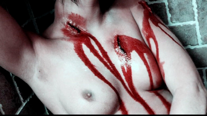 Jade Giardano Naked as Opening Sequence Calendar Girl. Breasts, bathroom, bloody. 716163