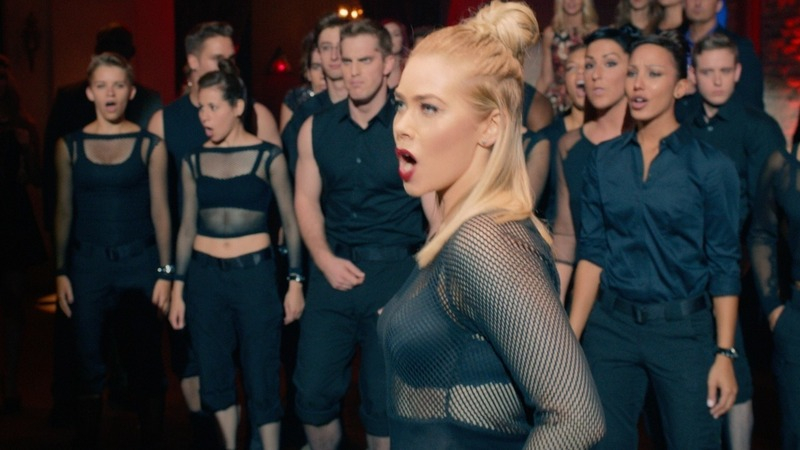 Sexiest Scenes of Kommissar from Pitch Perfect 2. Sexy, Underwear, SFW, black bra. 774143