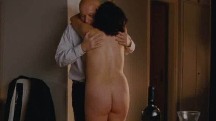 Karin from Home for Christmas Naked. Butt, dining room, fully clothed man. 716789