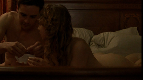 Anne Bergstedt Jordanova Nude as Gillian's Prostitute. Butt, in bed, long curly hair. 716588