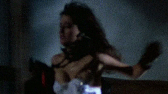 Tina Williams from Halloween 5 Naked. Breasts, brunette, maid costume. 717071