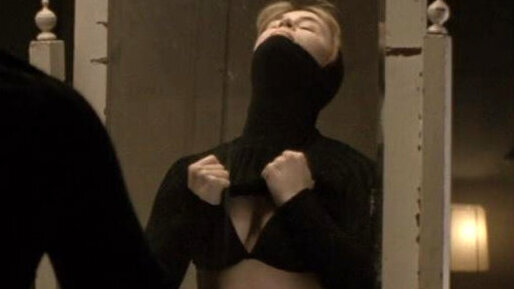 Sexiest Saskia Burmeister Scene in The Glenmoore Job. Underwear, SFW, black bra. 717361